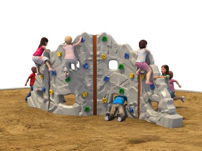 China Color Customized Kids Outdoor Climbing Equipment Plastic Grey for sale