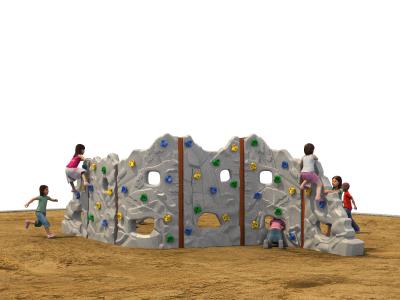 China Galvanized Steel Kids Climbing Wall Curved Plate Splicing Rock Artificial for sale