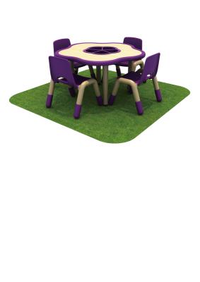 China OEM Wavy Children Table And Chairs ECO Friendly Customized Safety for sale