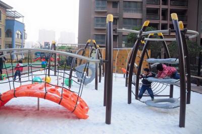 China Los niños grandes refrescan el puente al aire libre del plástico del arco LLDPE del escalador del equipo del juego en venta