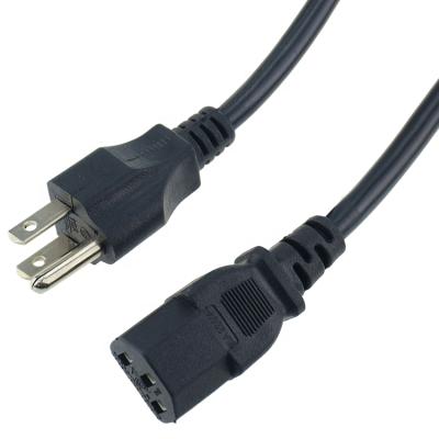 China Laptop Wholesale US Plug AC Laptop Power Cable C13 Copper Cord For Electric Machine for sale