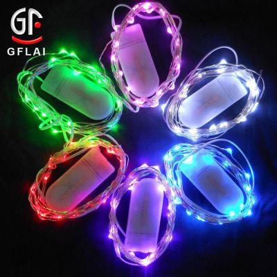 China Home Christmas Decoration / Decoration 6.6FT Copper Wire CR2032 LED String Light Battery Operated For Wedding Decoration for sale