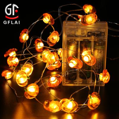 China ABS + Electronic Components Halloween Decoration Pumpkin Shaped High Quality Glow In The Dark LED Micro String Lights for sale