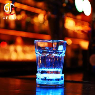 China PS Bars Party Fun Recommended Decorative Lights Glass Cup Bottom Decor Led Lights With Remote for sale