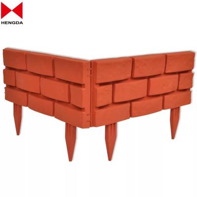 China Easily Assembled Plastic Garden Brick Edging Terracotta Garden Edging for sale