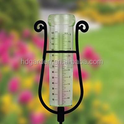 China Garden plastic plastic weather vane, rain gauge with decorative stand, outdoor rain gauge for sale