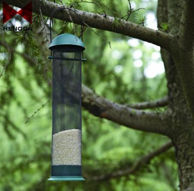 China Feeding Birds Automatically Feeding Food Plastic Garden Hummingbird Hanging Matel Bird Feeder for sale