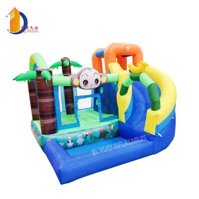 China Home Use Inflatable Water Slides For Kids Bounce House With Slide Kids Water Park With Blower For Outdoor Party for sale