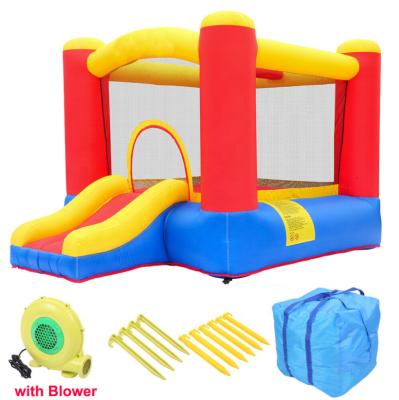 China With EN71 Home Use Oxford Cloth Inflatable Bounce House Kids Jump Castle Slide With Blower for sale