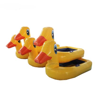 China Kids Water Play Yellow Duck Inflatable Pool Float | inflatable pool duck boat Yq-WP18 for sale