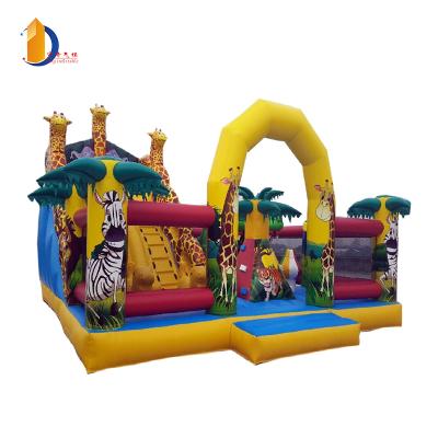 China PVC YUQI Inflatable Playground Inflatable Outdoor Amusement Park For Kids for sale