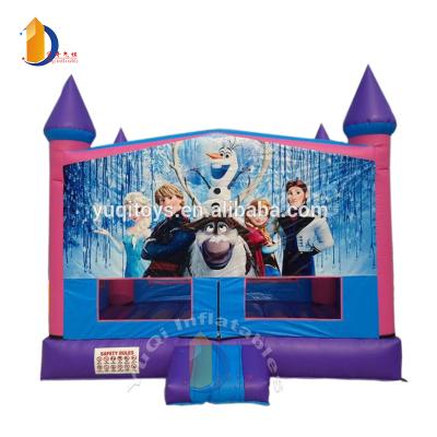 China Waterproof and Fireproof Popular Frozen Castle Bouncy Castle, Anna Princess Cartoon Inflatable Jumping Castle Bounce Houses for Party for sale