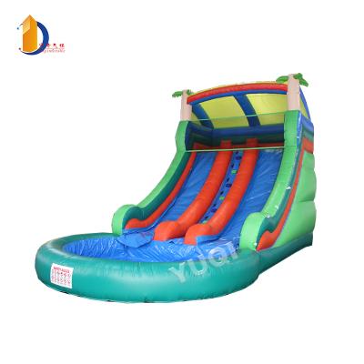 China Commercial sale inflatable water slide waterproof and flame retardant, pool slides for kids slide for sale