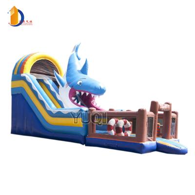 China 2019 Cheap Amusement Park Slide For Sale In China Inflatable Pool Kids Slide Combo Inflatable Whale Slide With Pool for sale