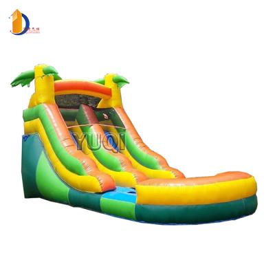 China Amusement Park Water Slide Inflatable Swimming Pool Commercial Inflatable Water Slide For Sale Inflatable Flat Water Slide for sale