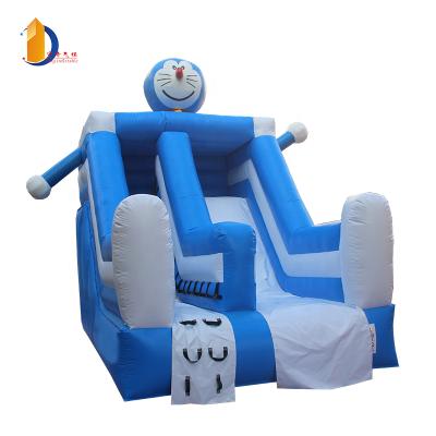 China With New Design EN71 Cartoon Cat Water Slide Inflatable Pool Slide Inflatable Water Park Equipment For Kids for sale