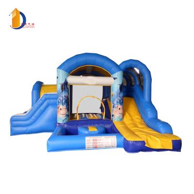 China YUQI Amusement Park Inflatable Bouncer Slide Inflatable Jumping Castle For Kids for sale