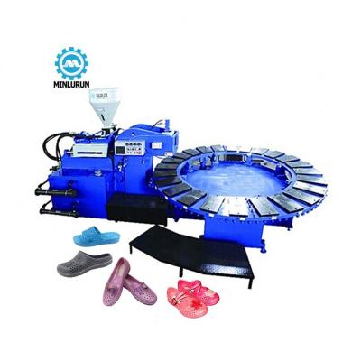 China Single Color Rotary Plastic Pvc Slipper Sandal Flip Flop Injection Moulding Machine Te koop