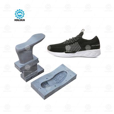 China Aluminium Shoe Mould Price Chinese PVC TPR DIP shoes mold Factory for making injection footwear product for sale