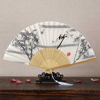 China China Retro Female Classical Fan Tassel Fan Dancing Fan Costume Ancient And Summer Folding Spring With Hanfu Fan Students for sale