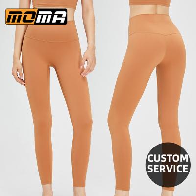 China MOMA Breathable Custom Hip Lift Tummy Control Comfortable Yoga Fitness Tight Gaiters for sale