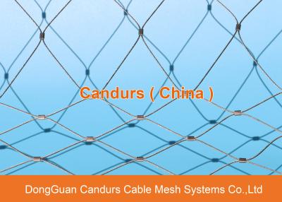 China Red de seguridad de acero flexible de AISI 316 Sainless para la pajarera de los animales en venta