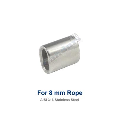 China Precision 316l Stainless Steel Wire Ferrules For Wire Rope Sling for sale