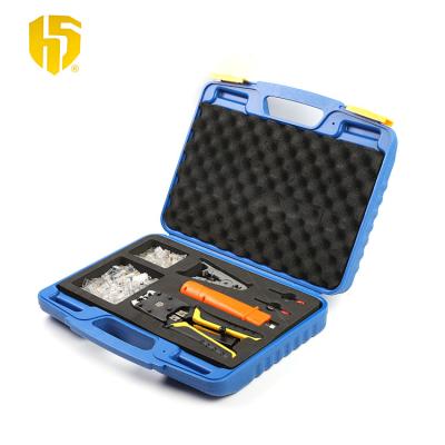 China Crimping Punch Stripping Tool Mulit-purpose HS-S500RS RJ45 RJ11 Network Tool Case for sale