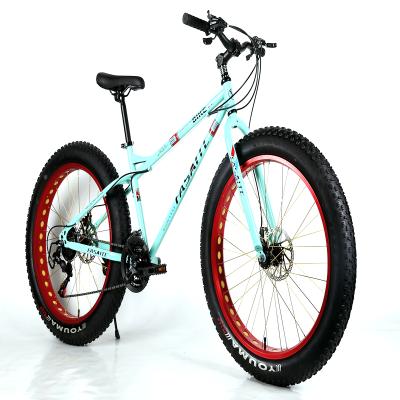 China Cheap wholesale price steel mountain bikes fat tire china/suspension fat bike 26 inch full frame/fat tire mountain bike 26*4.0 tire for sale