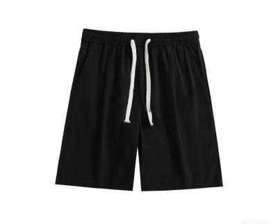 China Breathable Custom Solid Color Loose Drawstring Casual Shorts for sale