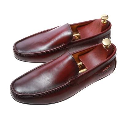 China New Anti-slippery Penny Loafers Mens Italian Leather Business Shoes With Retro Soles Loafers Shoes For Men for sale