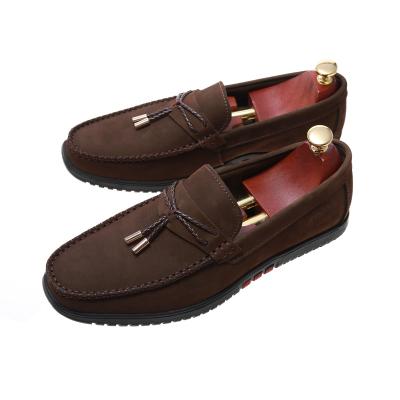 China High Quality Anti-Slippery Men's Leather Flats Loafers Shoe Casual Workout Man Slip On Moccasin Men Shoes for sale