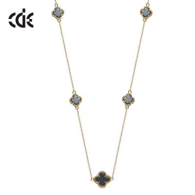 China Fashion/Elegant/Trendy African Black Beaded Vintage Resin Long Necklace Gold for sale