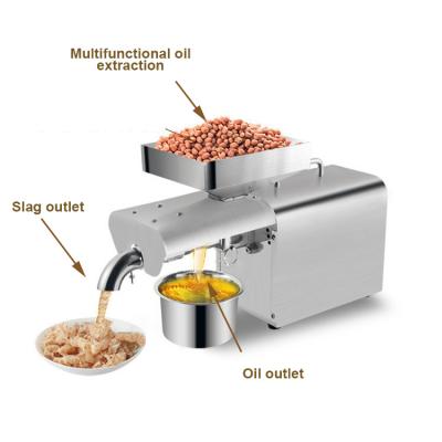 China High Oil Yield Efficiency Jerrate 304 Stainless Steel Moringa Machine Home Use Small Oil Press for sale