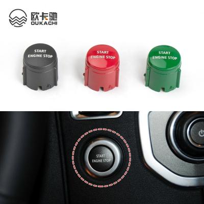 China ABS Plastic Car Start Stop Engine Button Switch Cover One-Key Start Button Engine Ignition Switch Cover For Land Range Rover Discovery 4 for sale