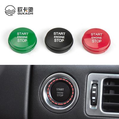 China ABS Plastic Car Start Stop Engine Button Switch Cover For Land Chain Rover Car One-Key Start Button Engine Ignition Switch Cover 2010-2012 for sale