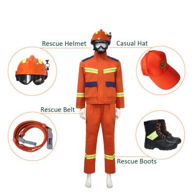 China Full Body Fabric Fire Retardant Fire Retardant Fire Fighting Suit Fire Fighter Suit Firefighter Firefighting Suit for sale