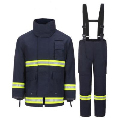 China Heat Insulation Flame Retardant Suit Fire Clothing Fire Proof Coverall Fire Safety Suit for sale