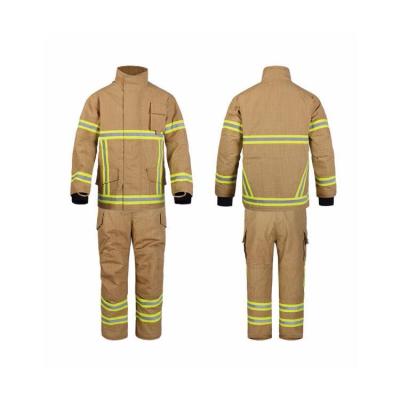 China Flame Retardant Fire Resistant Clothing Work Wear Clothing Fire Fighting Firefighter Suit for sale