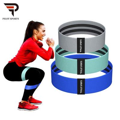 China Resistance Training Custom Printed Logo Booty Hip Circle Bands Fitness Workout Resistance Fabric for sale