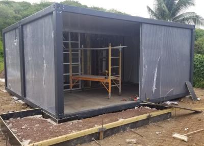 China Grey Iron Grey Steel Frame Detachable Sandwich Panel Container House for sale