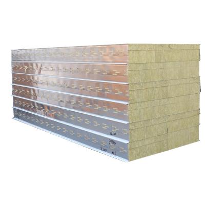 China Wall Insulation Rock Wool Sandwich Panel Furnace Sandwich Panel Fireproof Panels for sale