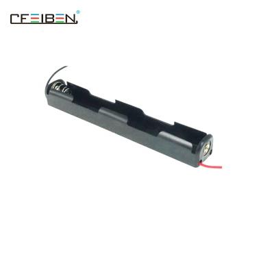 China Wire Leads 150mm Long Strip Shaped 2 Series AA Battery Pack Battery Holder for sale