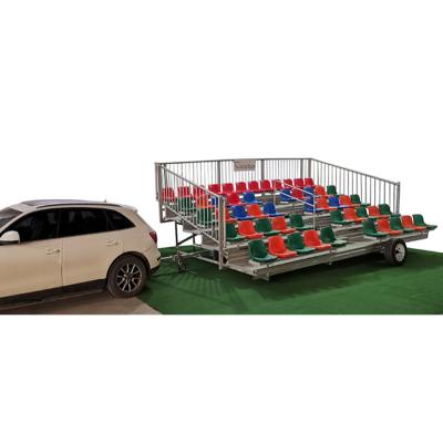 China Durable Portable 5 Tier Bleacher With Middle Backrest Seating for sale