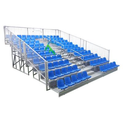 China Indoor High Rise Gymnasium Bleachers Safe For Sale Football Tribune With Wholesale Stadium Chair for sale