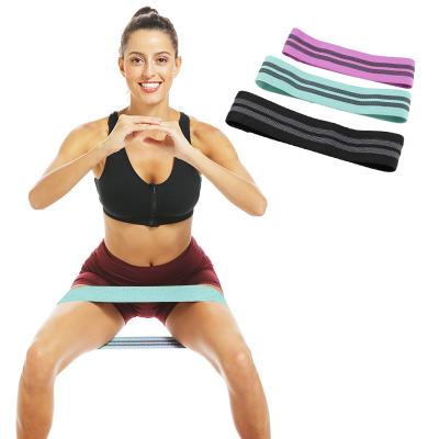 China Pilates Workout Fitness Leg Band Hip Resistance Bands Yoga Latex Yoga Exercise High Strength Anti-Slip Wide Booty Elastic Expander for sale