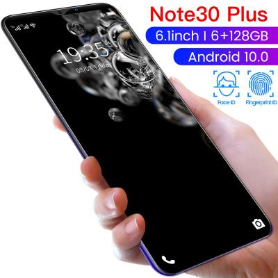 China Dual SIM Card Plus 5G Mobile Phones Deca Core Hot Sale Note 30 10.0 6.1 inch Android 6gb+128gb Full Screen Smartphone Hot Selling Products for sale