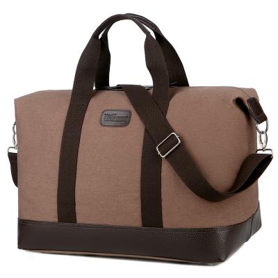 China High quality stocked in USA warehouse large canvas duffel bag men leather travel bags for women for sale