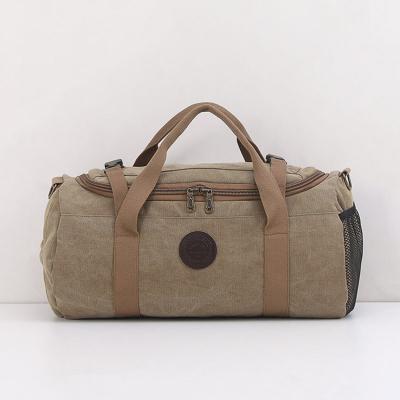 China High Quality Canvas Fashionable Portable Large Men's Sports Duffel Weekend Ladies Travel Shoulder Bag Organizer for sale