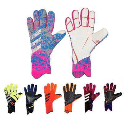 China No finger protection kids professional child/adult wearable double soccer goalkeeper gloves soccer gloves goalkeeper gloves anti-skid protect for sale